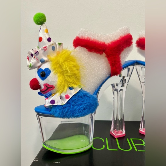 NIB Dolls Kill / Club Exx Chuckle Charm Platform Heels - Picture 8 of 10